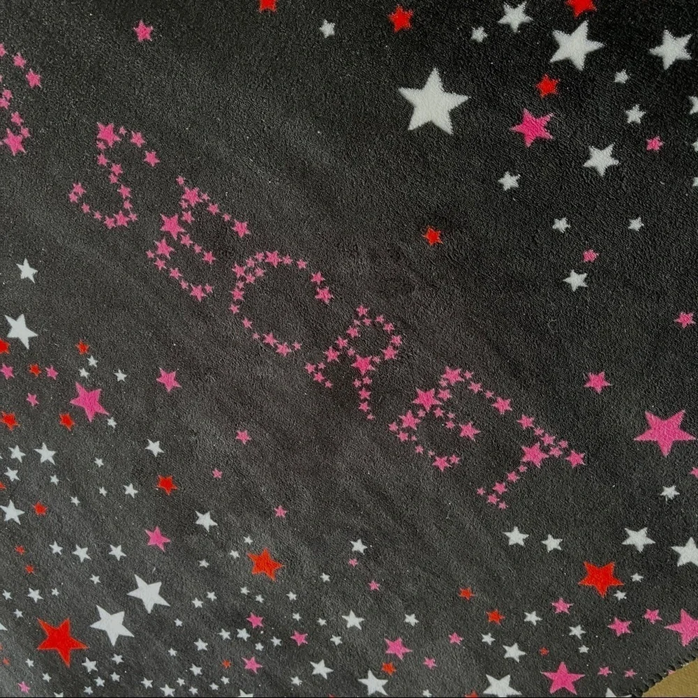 Victorias Secret Star Sherpa Throw Blanket